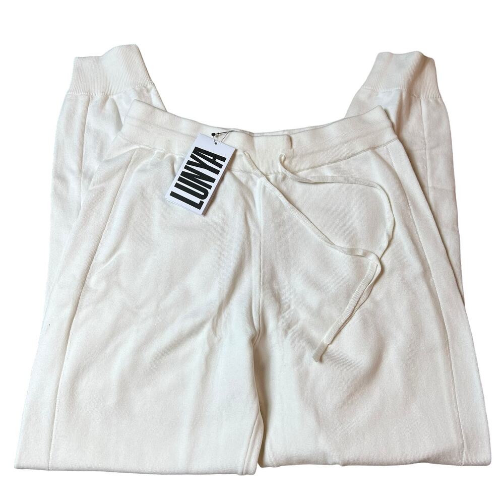 Lunya Cream Track Pants